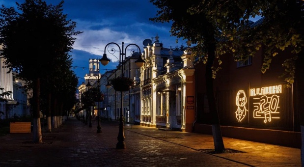 Еще на четырех зданиях Смоленска установлена архитектурно-художественная подсветка